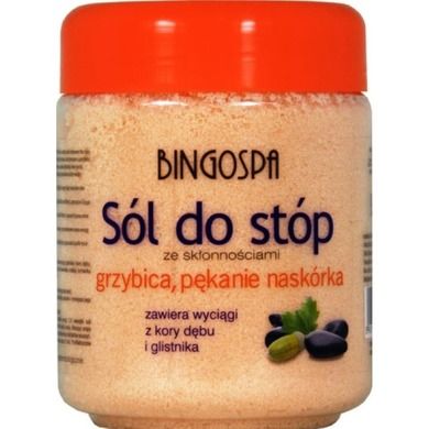BingoSpa, sól do stóp ze skłonnościami do grzybicy i pękania naskórka, 550g