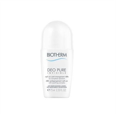 Biotherm, Deo pure invisible 48h, Dezodorant antyperspiracyjny w kulce o działaniu łagodzącym, 75 ml
