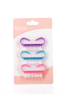 Bling, szczoteczka do manicure i pedicure, zestaw, 3 szt.