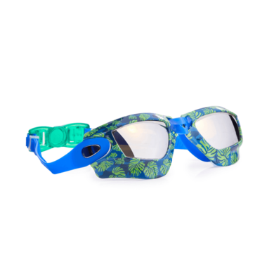 Bling2o, okulary do pływania, las deszczowy, niebiesko-zielone