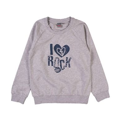 Bluza dziewczęca, szara, I love rock, Kanz