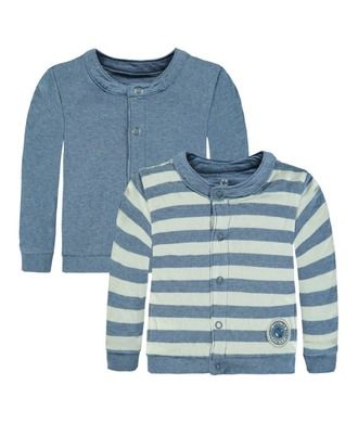 Bluza niemowlęca dwustronna, rozpinana, niebieska, Kanz