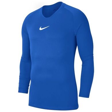 Bluzka chłopięca z długim rękawem, niebieska, Nike Y Park First Layer