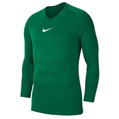 Bluzka chłopięca z długim rękawem, zielona, Nike Y Park First Layer
