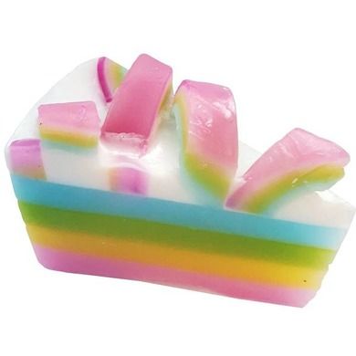 Bomb Cosmetics, Raspberry Rainbow Soap Cake, mydło glicerynowe, 140 g