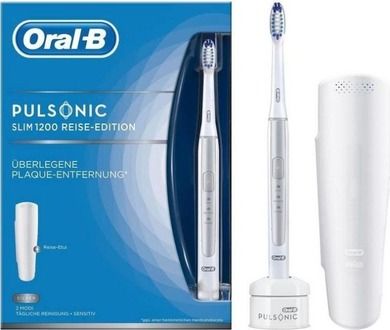 Braun, Oral-B, Pulsonic Slim One 1200, szczoteczka elektryczna + etui, biały