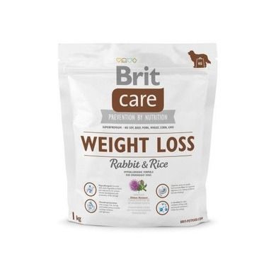 Brit Care, Weight Loss All Breed, Rabbit & Rice, karma sucha dla psa, 1 kg