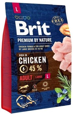 Brit, Premium by Nature, Adult Large, karma sucha dla psa, 3 kg