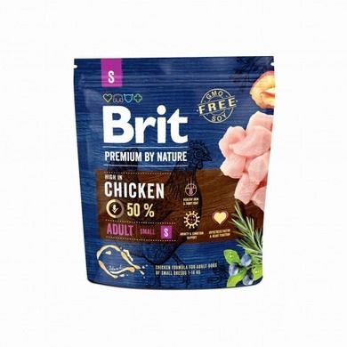 Brit, Premium by Nature, Adult Small, karma sucha dla psa, 1 kg