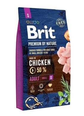 Brit, Premium by Nature, Adult Small, karma sucha dla psa, 8 kg