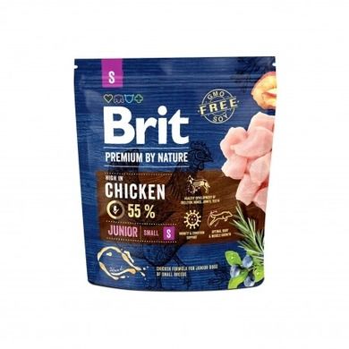 Brit, Premium by Nature, Junior Small, karma sucha dla psa, 1 kg