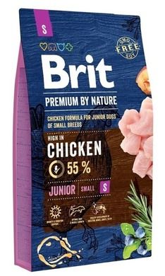 Brit, Premium by Nature, Junior Small, karma sucha dla psa, 8 kg