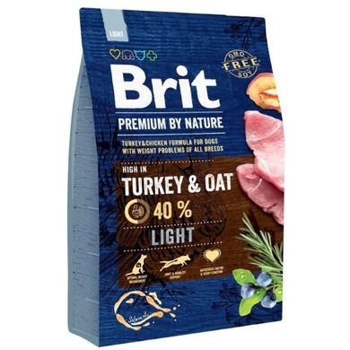 Brit, Premium by Nature, Light, karma sucha dla psa, 3 kg