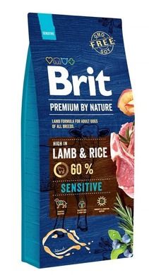 Brit, Premium by Nature, Sensitive, Lamb & Rice, karma sucha dla psa, 15 kg