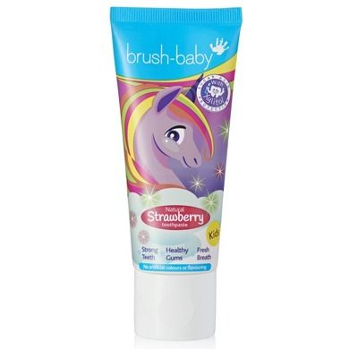 Brush-Baby, pasta do zębów dla dzieci, truskawkowa, 3l+, 50 ml
