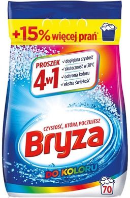 Bryza, proszek do prania, 4w1, kolor, 4,55kg