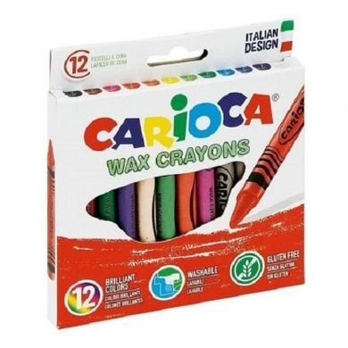 Carioca, kredki świecowe, 12 kolorów