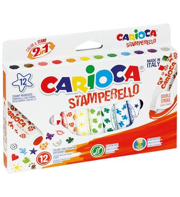 Carioca, pisaki dwustronne, stemple, 12 kolorów
