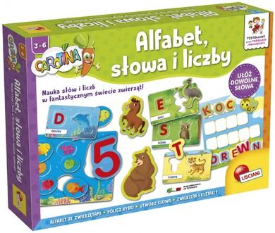 Carotina, Alfabet słowa i liczby, puzzle