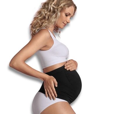 Carriwell, pas ciążowy bezszwowy, na brzuch, czarny, rozmiar M