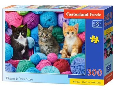 Castor, Kittens In Yarn Store, puzzle, 300 elementów