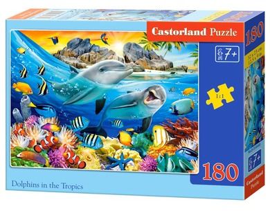 Castorland, Dolphins In The Tropics, puzzle, 180 elementów