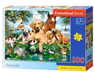 Castorland, Letni kumple, puzzle, 200 elementów