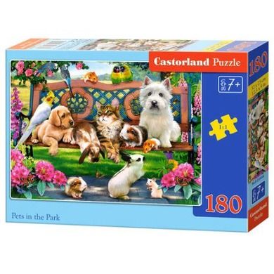 Castorland, Pets in the Park, puzzle, 180 elementów
