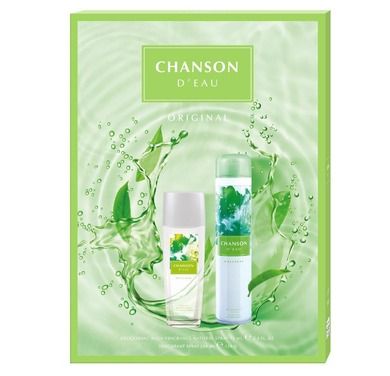 Chanson d'Eau Original, zestaw prezentowy: deo naturalny spray, 75 ml + deo spray, 200 ml