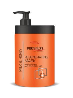 Chantal, Prosalon, Regenerating Mask For Damaged And Coloured Hair, maska regenerująca do włosów, mleko i Miód, 1000 g