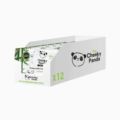 Cheeky Panda, chusteczki nawilżane dla dzieci, 12-pak, 768 szt.