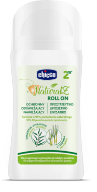 Chicco, Natural Z, roll-on, balsam ochronny, 60 ml, 2m+
