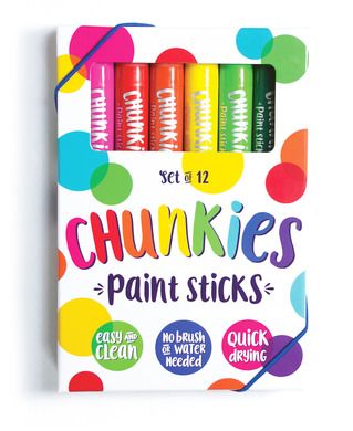 Chunkies Paint Sticks, farba w kredce, 12 kolorów