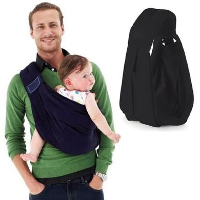 Chusta ergonomiczna do noszenia dziecka, czarna