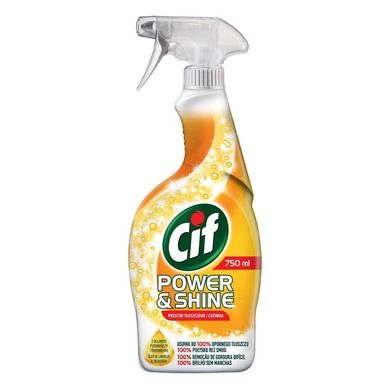 Cif, Power&Shine, środek do czyszczenia, przeciw tłuszczowi, spray, 750 ml