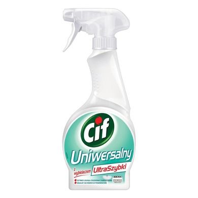 Cif, UltraSzybki Uniwersalny płyn do czyszczenia z wybielaczem, spray, 500 ml