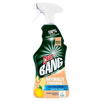 Cillit Bang, Naturally Powerful, spray czyszczący do łazienki z kwaskiem cytrynowym, 750 ml