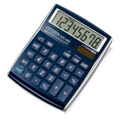 Citizen CDC-80WB, kalkulator biurowy, 8-cyfrowy, niebieski