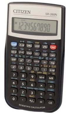 Citizen, SR-260N, kalkulator naukowy, 10 cyfrowy