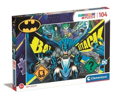 Clementoni, Batman, puzzle super kolor, 104 elementy