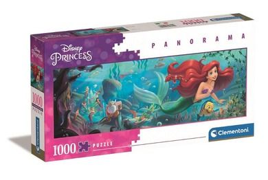 Clementoni, Disney Little Mermaid, panoramiczne collection, puzzle, 1000 elementów