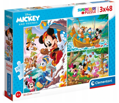 Clementoni, Mickey i Przyjaciele, puzzle, 3-48 elementów