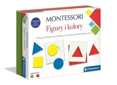 Clementoni, Montessori, figury i kolory, gra edukacyjna