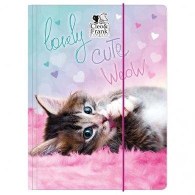Cleo i Frank, teczka z gumką, A4