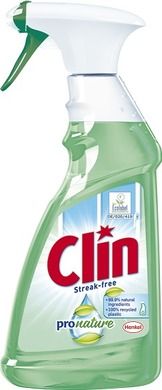 Clin, Pronature, płyn do mycia szyb, spray, 500 ml