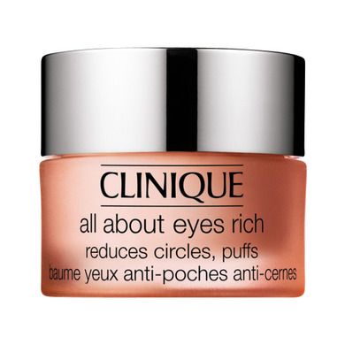 Clinique, All about eyes rich cream, Bogaty krem redukujący sińce pod oczami, opuchliznę oraz linie i drobne zmarszczki, 15 ml