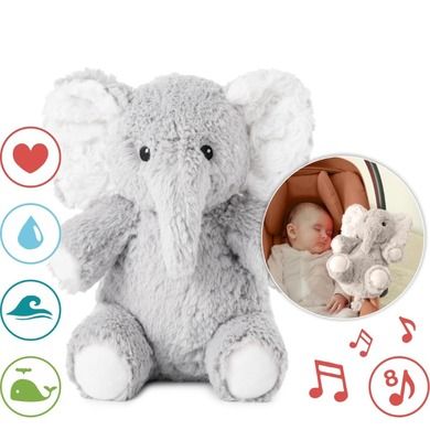 Cloud B, Elliot Elephant Mini, On the Go, szumiąca maskotka z muzyką