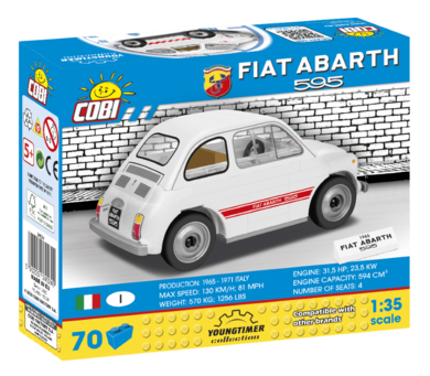 Cobi, 1965 Fiat 595 Abarth, 1:35, 65 klocków
