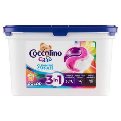 Coccolino, Care Caps, kapsułki do prania, 3in1, 18 prań, color, 311g