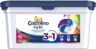 Coccolino, Care Caps, kapsułki do prania 3w1, color, 29 prań, 783 g